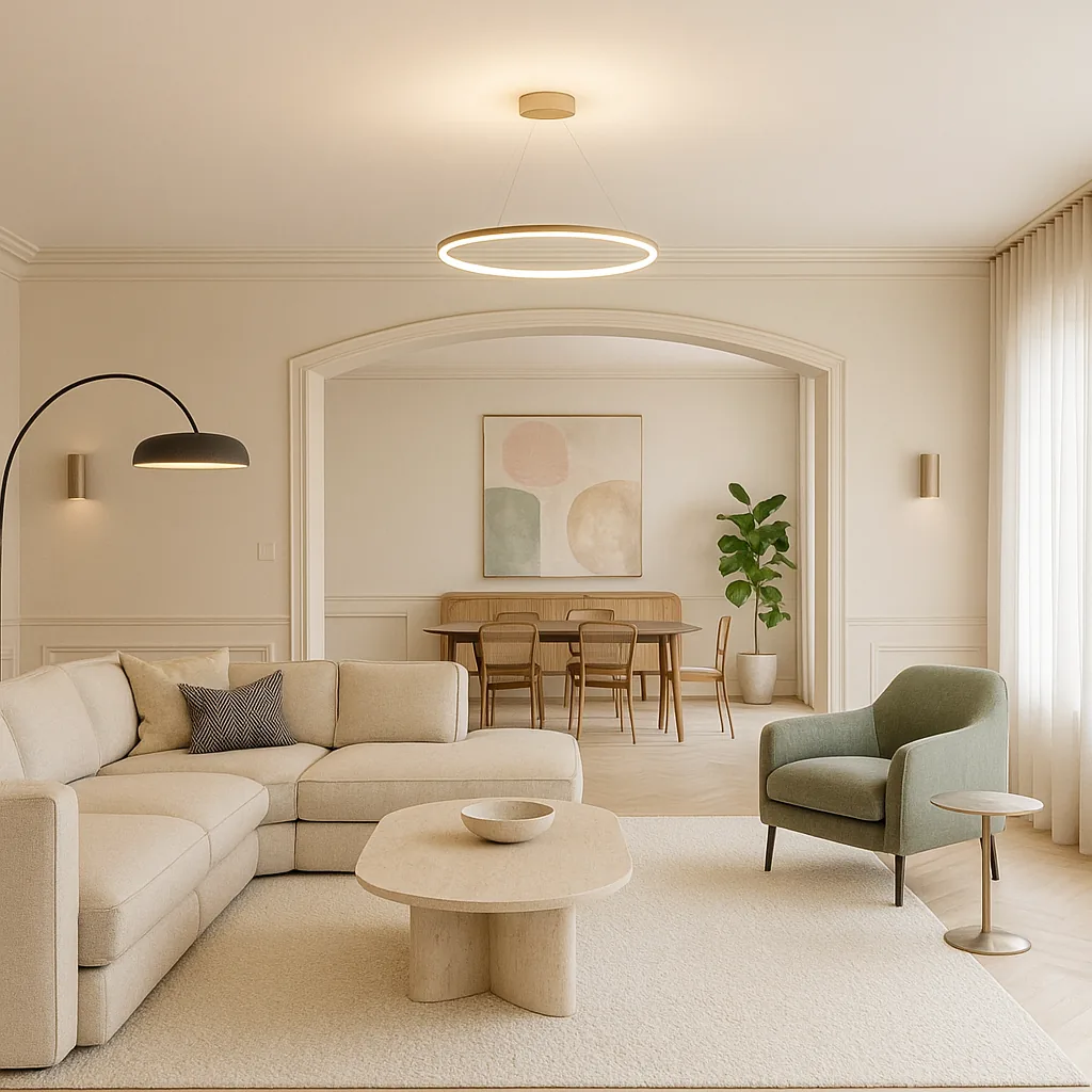 Projection IA du double séjour dans un style contemporain